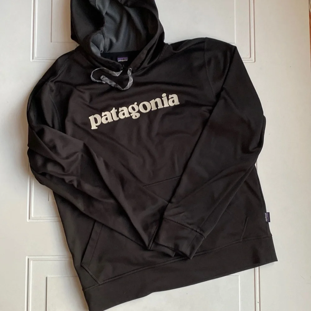 Patagonia Mens Hooded Sweatshirt Black S - Picture 1 of 7